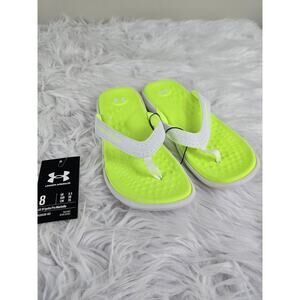 Under Armour Ignite Pro Marbella Flip Flops Sandal 3026030-102 Women's Size 8